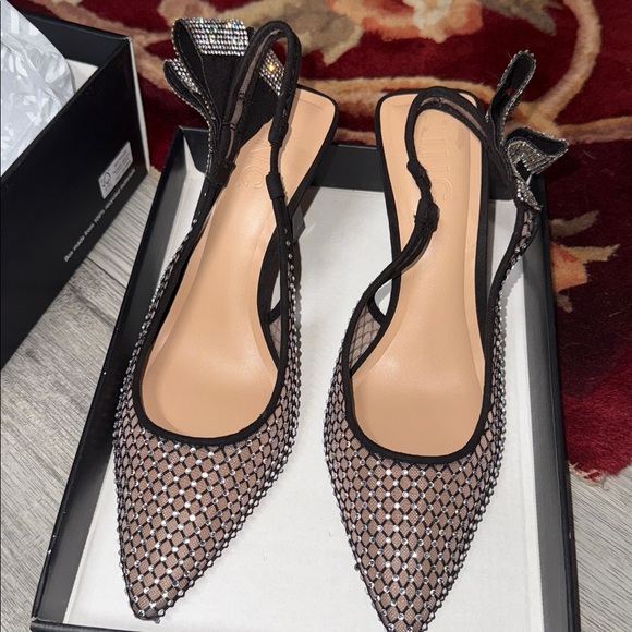 INC International Concepts Women's Black Mesh Heels 8.5 NIB - Picture 6 of 7